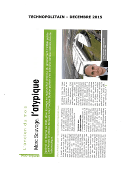 Marc Sauvage, l`atypique