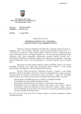 Priopćenje izbornim sudionicima i medijima o obvezi poštivanja