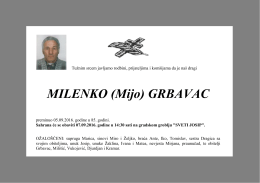 MILENKO (Mijo) GRBAVAC