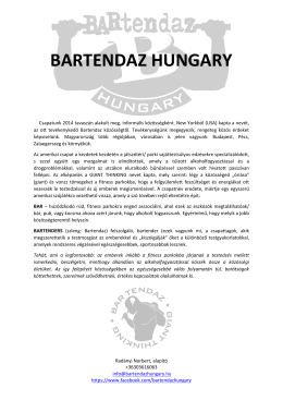 BARTENDAZ HUNGARY