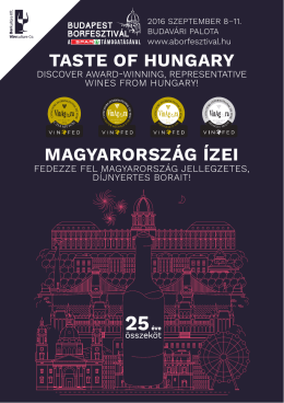 taste of hungary - Budapest Borfesztivál