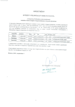 F&ouml;ldr&eacute;szletek kitűz&eacute;se &eacute;s bemutat&aacute;sa - Bekecs