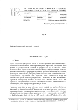 tutaj - Helsińska Fundacja Praw Człowieka