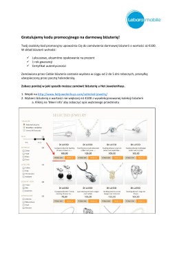 Kliknij tutaj aby uzyskać więcej informacji, jak zamówić biżuterię