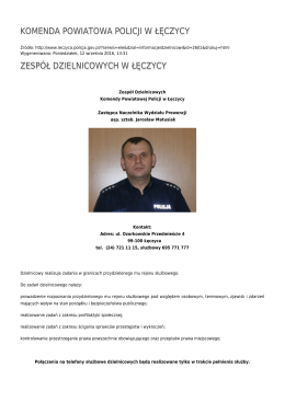 Generuj PDF - Komenda Powiatowa Policji w Łęczycy
