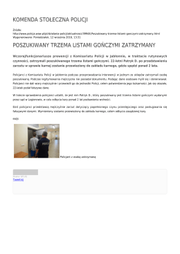 Generuj PDF - Komenda Stołeczna Policji