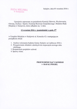 Posiedzenie Komisji Zdrowi&hellip;
