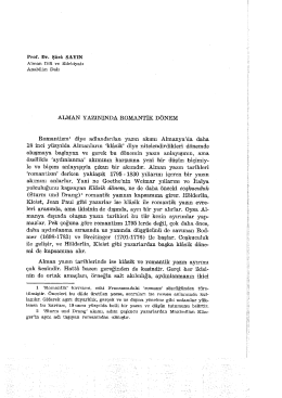 Page 1 Prof. Dr. Şârâ SAYIN Alman Dili ve Edebiyatı Anabilim Dalı