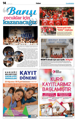 çocuklar için - Gazete Kadıköy