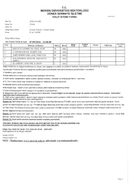 Devamı - Mersin - Mersin &Uuml;niversitesi