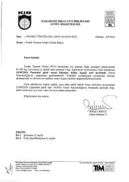 81.000 Kg - Fındık Tanıtım Grubu