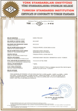 G&ouml;ster - tos&ccedil;elik profil ve sac end.