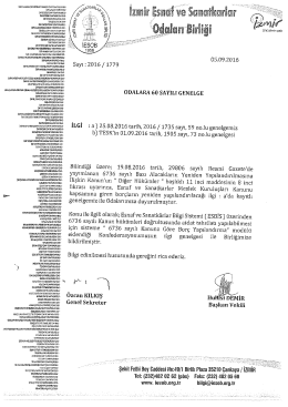 ESBIS`e 6736 sayılı kanuna göre borç yapılandırma modülü eklenmesi