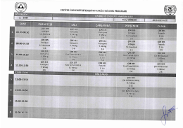 Çin Dili ve Edebiyatı Ders Programı İçin Tıklayın