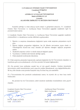 &Ccedil;ANAKKALE oNSEKİz MART &Uuml;NİVERSİTESİ &Ccedil;anakkale/T&Uuml;RKİYE