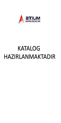 KATALOG HAZIRLANMAKTADIR