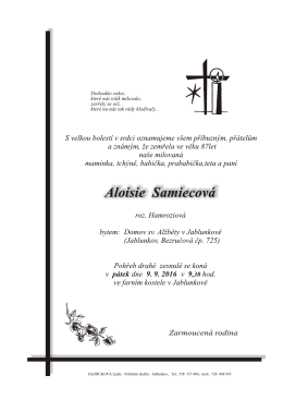 Č&rdquo; 5F1C - Pohřebn&iacute; služba Lydie Hajdukov&eacute;