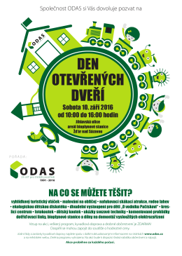 Den otevřených dveří firmy ODAS