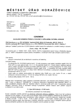 veřejné jednání, Týnec, chaty - VN, TS, kNN