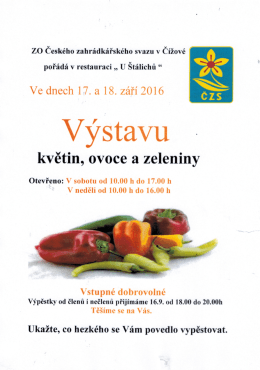 Výstava květin, ovoce a zeleniny