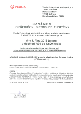 St&aacute;hnout - Veolia - Průmyslov&eacute; služby