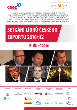 setkání lídrů českého exportu 2016/h2 18. října 2016