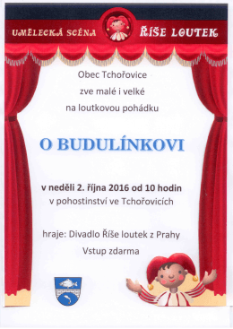 Divadlo O Budulínkovi 2.10.2016