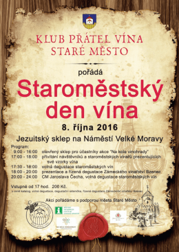 Page 1 KLUB PŘÁTEL VÍNA STARÉ MĚSTO pořádá
