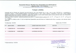 Veřejn&aacute; vyhl&aacute;&scaron;ka