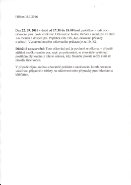 Hl&aacute;&scaron;en&iacute; 8. 9. 2016