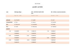 pondělí 5. září 2016