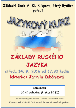 ZDE - ZŠ V. Kl. Klicpery, Nový Bydžov