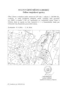 Dokument - Statut&aacute;rn&iacute; město Liberec