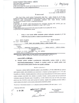 Page 1 EXEKUTORSKÝ ÚŘAD BRNO-MĚSTO JUDr. Karel Urban