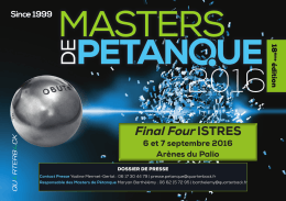 Final Four ISTRES - Masters de Pétanque