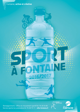 Fontaine, active et créative