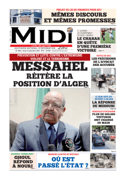 messahel - Le Midi Libre