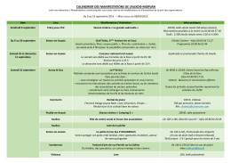 calendrier des manifestations de l`auxois-morvan - Venarey