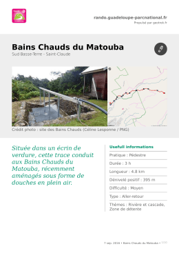 Bains Chauds du Matouba - Rando Guadeloupe