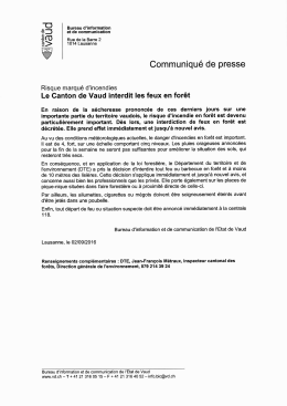 Page 1 Bureau d`information et de communication Rue de la Barre 2