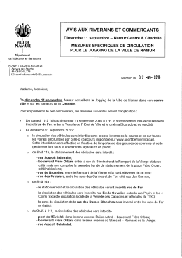 Consultez l`avis riverains