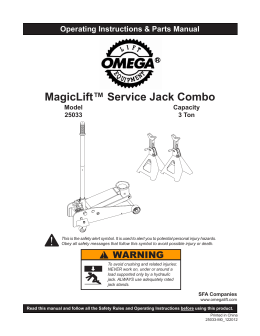 MagicLift™ Service Jack Combo