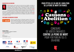 #Causons Abolition - Ensemble contre la peine de mort