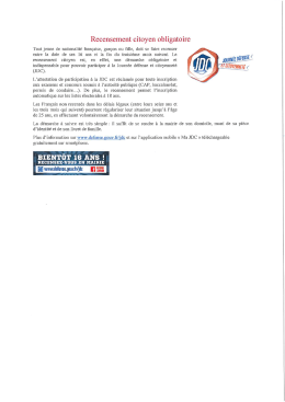 Recensement citoyen obligatoire