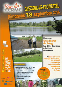 rencontres à la ferme a - Chambre d`Agriculture de la Loire