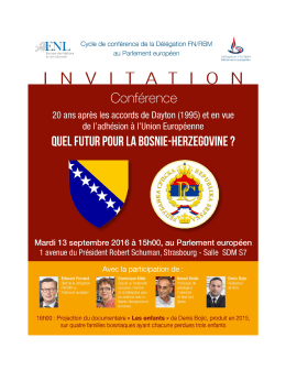 Page 1 EN | I Cycle de Conférence de la Délégation FN/RBM