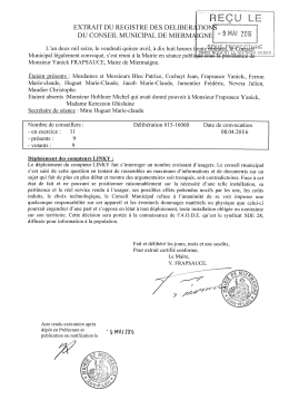 D&eacute;lib&eacute;ration