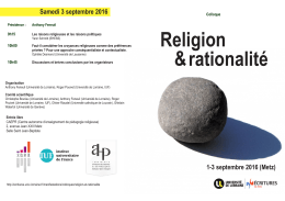 Programme colloque Religion et rationalité sept 2016