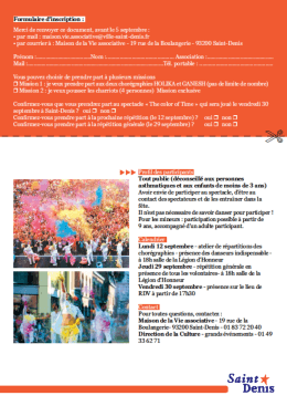 Formulaire Inscription