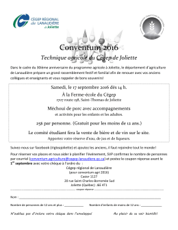 Conventum 2016 - UPA Lanaudière